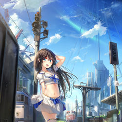 This is a pixiv picture whose title is 先へ続く道は.