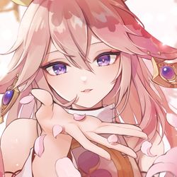 This is a pixiv picture whose title is 八重神子.