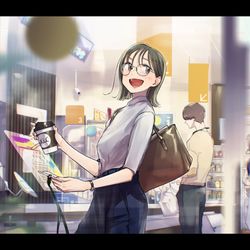 This is a pixiv picture whose title is コンビニ.