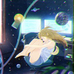 This is a pixiv picture whose title is 太陽系時代の終わり.