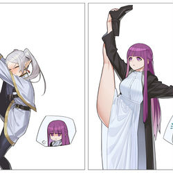 This is a pixiv picture whose title is 葬送のフリーレン iバランス.