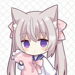 This is a pixiv picture whose title is ちびキャラねこ.