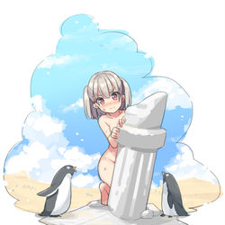 This is a pixiv picture whose title is 砂漠ペンギン.