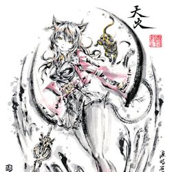 This is a pixiv picture whose title is 【極道畫師】天火.