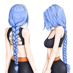 This is a pixiv picture whose title is Braids.