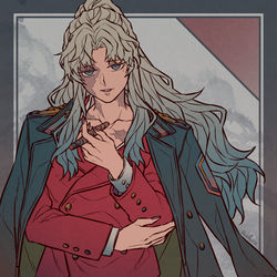 This is a pixiv picture whose title is 大尉.