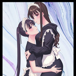 This is a pixiv picture whose title is カジュアル×メイド.