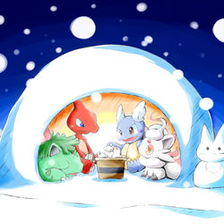 This is a pixiv picture whose title is かまくら.
