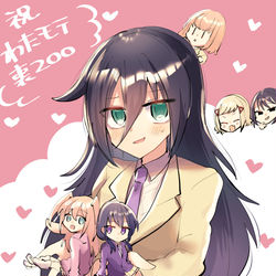 This is a pixiv picture whose title is わたモテ感想絵　喪200後編.