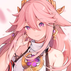 This is a pixiv picture whose title is 八重神子.