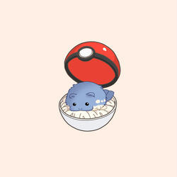 This is a pixiv picture whose title is モンスターボール型ベッド.