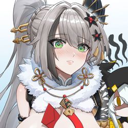 This is a pixiv picture whose title is 来点红包.