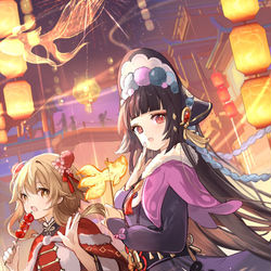 This is a pixiv picture whose title is 春灯万点添秀色.