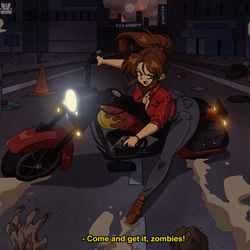 This is a pixiv picture whose title is [RETRO] Claire Redfield [RE].