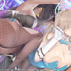 This is a pixiv picture whose title is 【お仕事】ブルーアーカイブ１周年イラストを描かせていただきました.