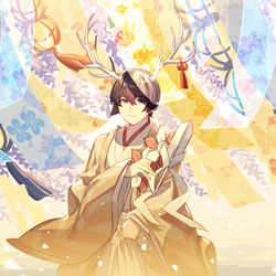 This is a pixiv picture whose title is 祭.