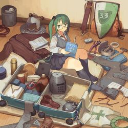 This is a pixiv picture whose title is 遠足前夜.