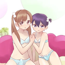 This is a pixiv picture whose title is Wツインテール.