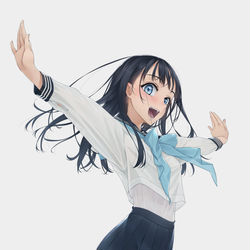 This is a pixiv picture whose title is 明日ちゃん.
