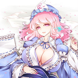 This is a pixiv picture whose title is 天女散華.