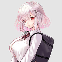 This is a pixiv picture whose title is ギャルシリアス.