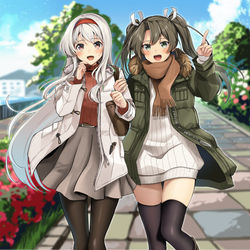 This is a pixiv picture whose title is おでかけ五航戦.