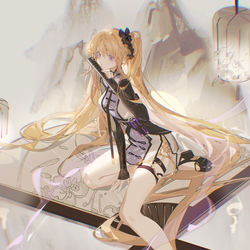 This is a pixiv picture whose title is 深靛.