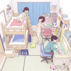 This is a pixiv picture whose title is 団地の家族　その4.
