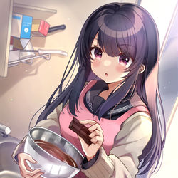 This is a pixiv picture whose title is つまみ食い・・・しちゃう？.