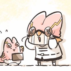 This is a pixiv picture whose title is 『実家にペアルックで』から発想が一足飛びしてしまったマスター。.