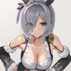 This is a pixiv picture whose title is 浜風 エイシンフラッシュコスver.