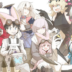 This is a pixiv picture whose title is 物語.