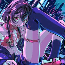 This is a pixiv picture whose title is Cynical Night Plan.