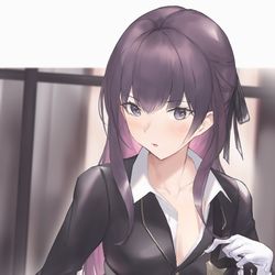 This is a pixiv picture whose title is 💜.