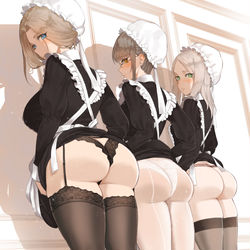 This is a pixiv picture whose title is メイドさん.