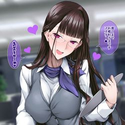 This is a pixiv picture whose title is OL式部さん.