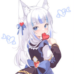 This is a pixiv picture whose title is valentine's day gura.