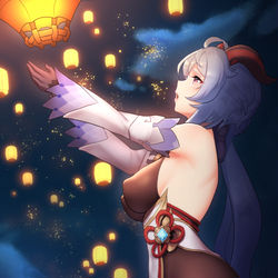 This is a pixiv picture whose title is Happy Lantern Rite Festival.