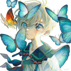 This is a pixiv picture whose title is ひらり.