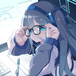 This is a pixiv picture whose title is メガネアリス.