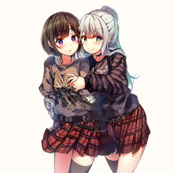 This is a pixiv picture whose title is the two of us.