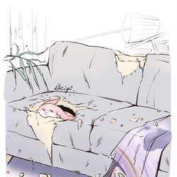 This is a pixiv picture whose title is Seperation anxiety disorder分离焦虑症.