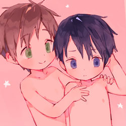 This is a pixiv picture whose title is Haruka and Makoto :>.