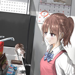 This is a pixiv picture whose title is 明日はバレンタインだから.