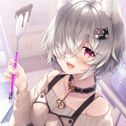 This is a pixiv picture whose title is バレンタインくおんちゃん2022.