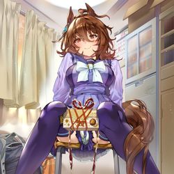 This is a pixiv picture whose title is からかいバレンタイン.