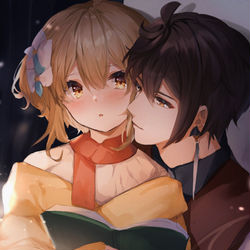 This is a pixiv picture whose title is 钟荧—夜读.