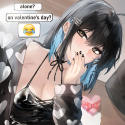 This is a pixiv picture whose title is Valentine's day.