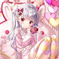 This is a pixiv picture whose title is いせパパ応援イラスト　ハッピー♡バレンタイン.