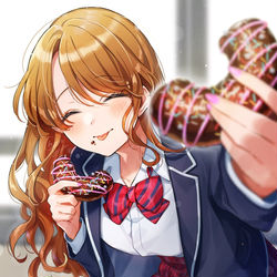 This is a pixiv picture whose title is 半分どうぞ！.